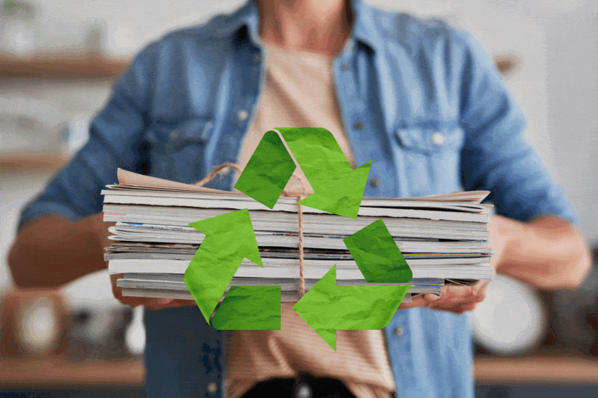 Mit Recycling-Papier kopieren und drucken > spart 70% Wasser und 60% Energie
